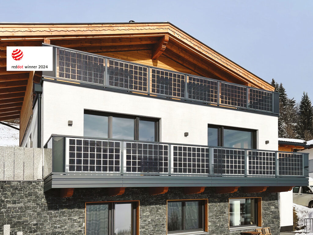 alu balkongelaender solar 8 red dot