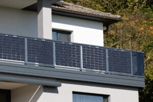 solarbalkon optimus in anthrazit mit verblendung