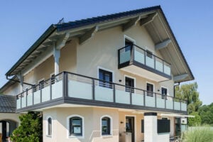 glas balkongelaender alu design casa linea 24