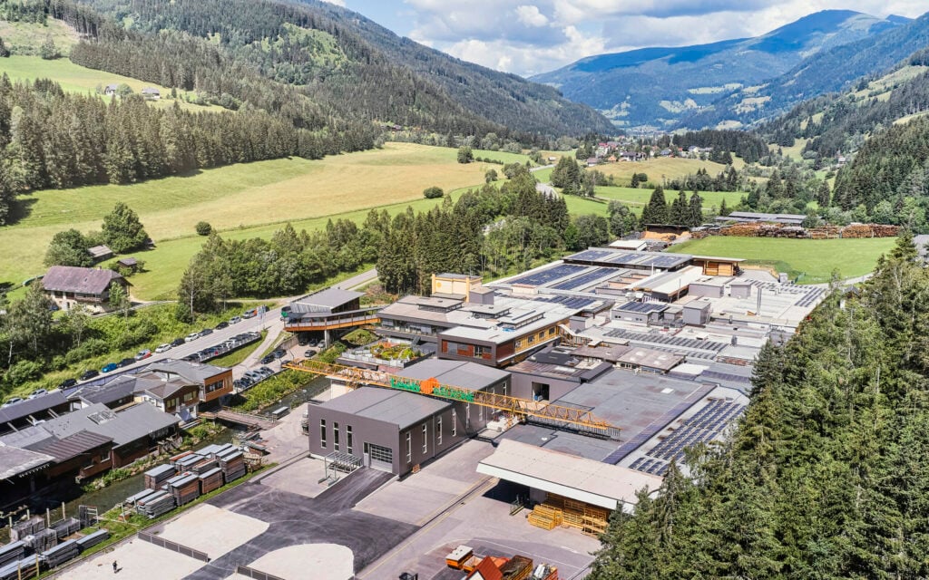 Leeb Balkone Firmengelände im oberen Gurktal