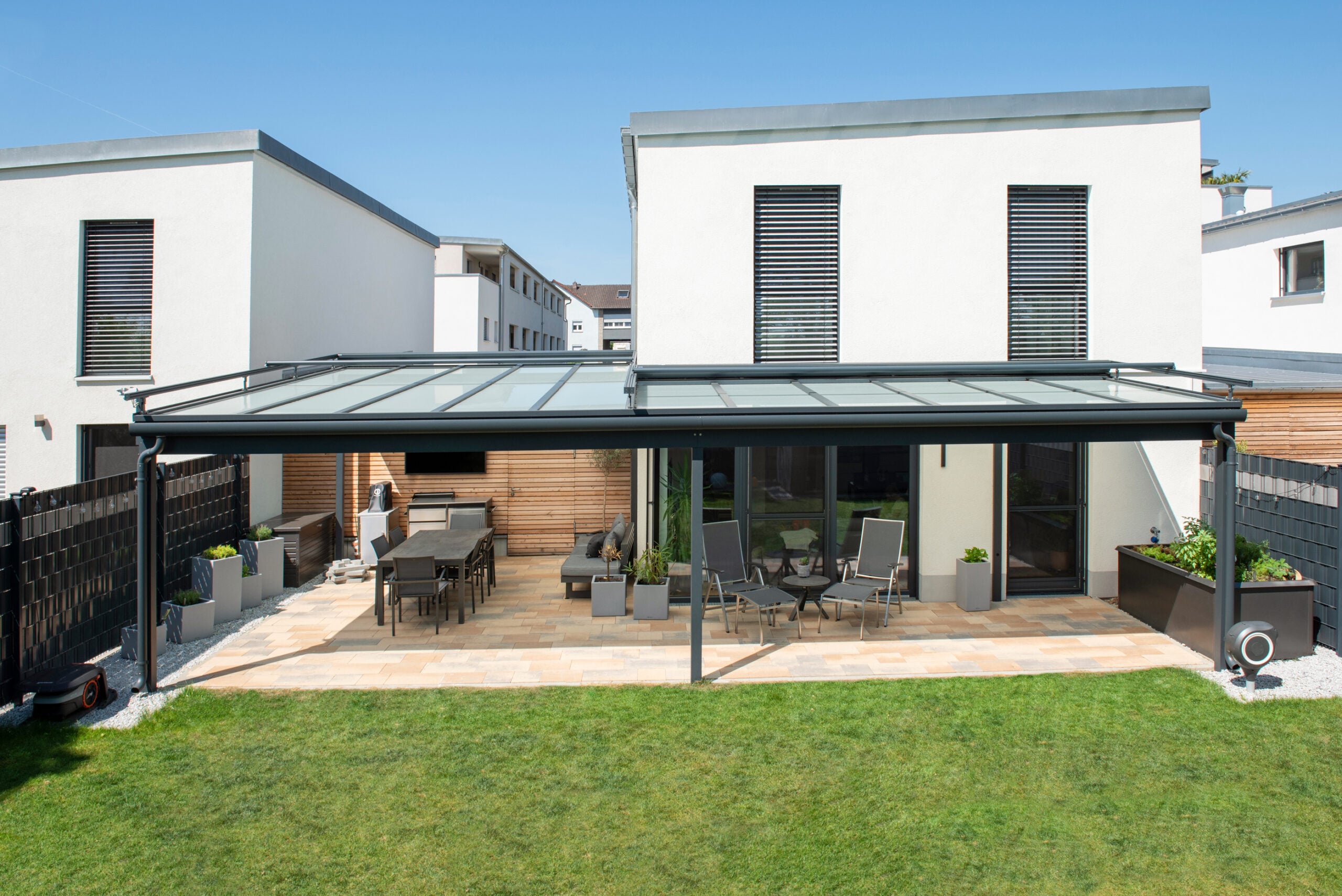Terrassenberdachung Alu & Glas - Leeb Balkone Deutschland