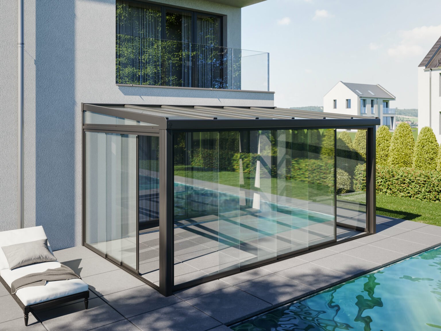 alu terrassenueberdachung integrierte dachrinne 02
