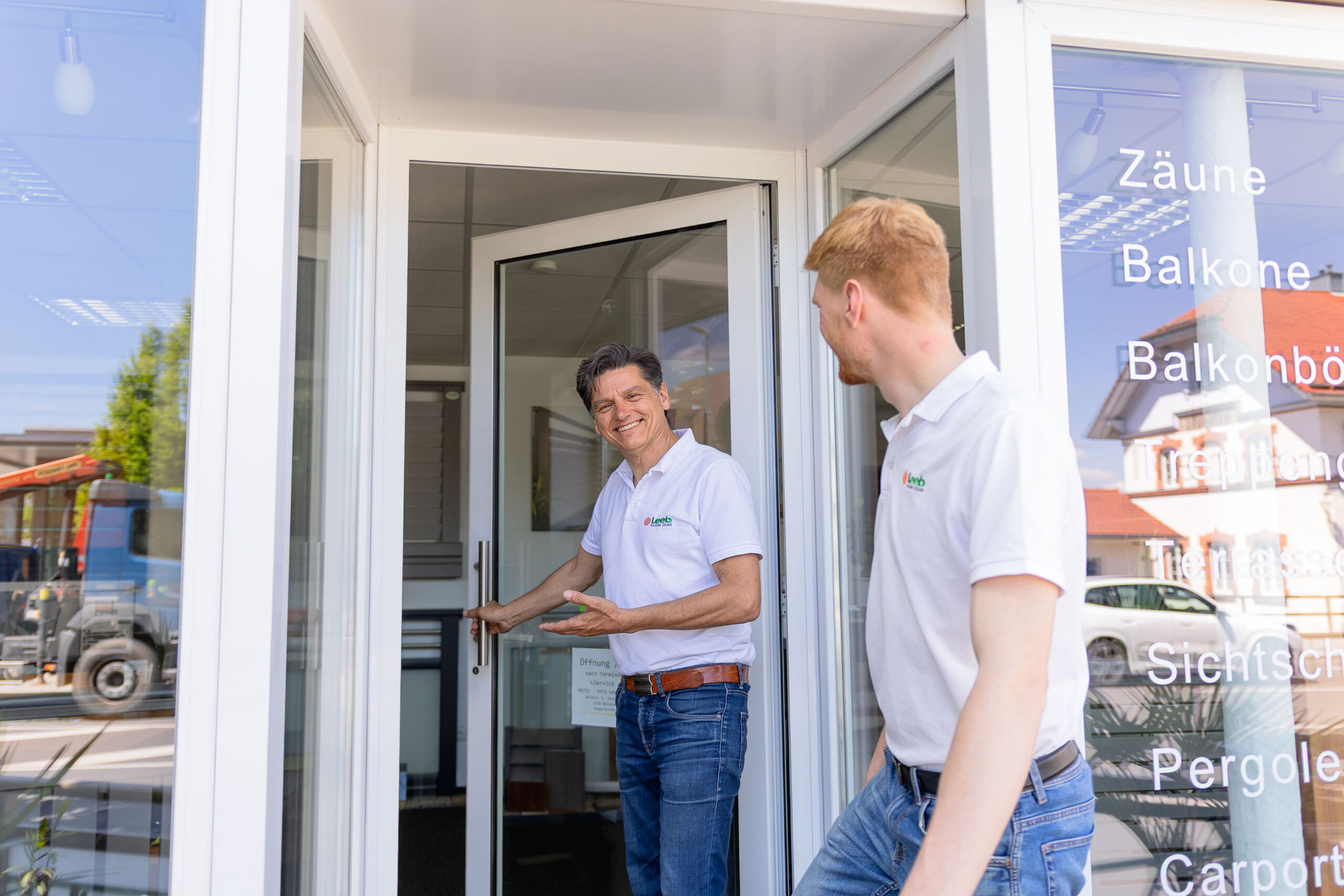 Leeb Schauraum Mainburg in der Freisinger Straße 4, 84048 Mainburg - Leeb Produkte zum Anfassen, Profi-Beratung, 3D-Planung und Inspiration - Leeb Balkone Deutschland