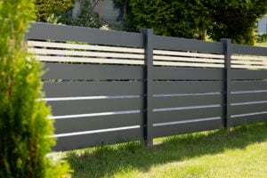zaun linaro aus aluminium in anthrazitgrau
