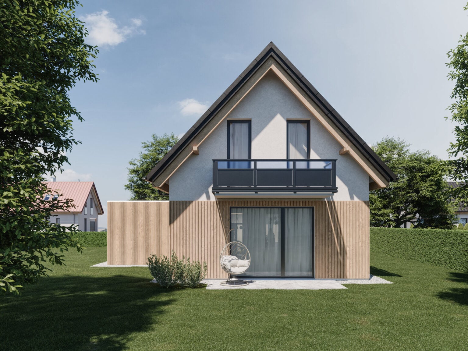 alubalkongelaender garda mit glaseinsatz modernes haus