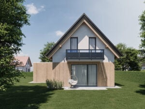 alubalkongelaender garda mit glaseinsatz modernes haus