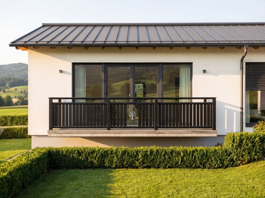 Balkongelaendermodell leebensbaum alu glas verziert mit kristallen von swarovski®️